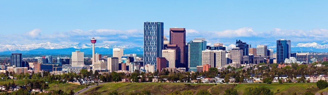 Beautiful Views of the Calgary Skyline 